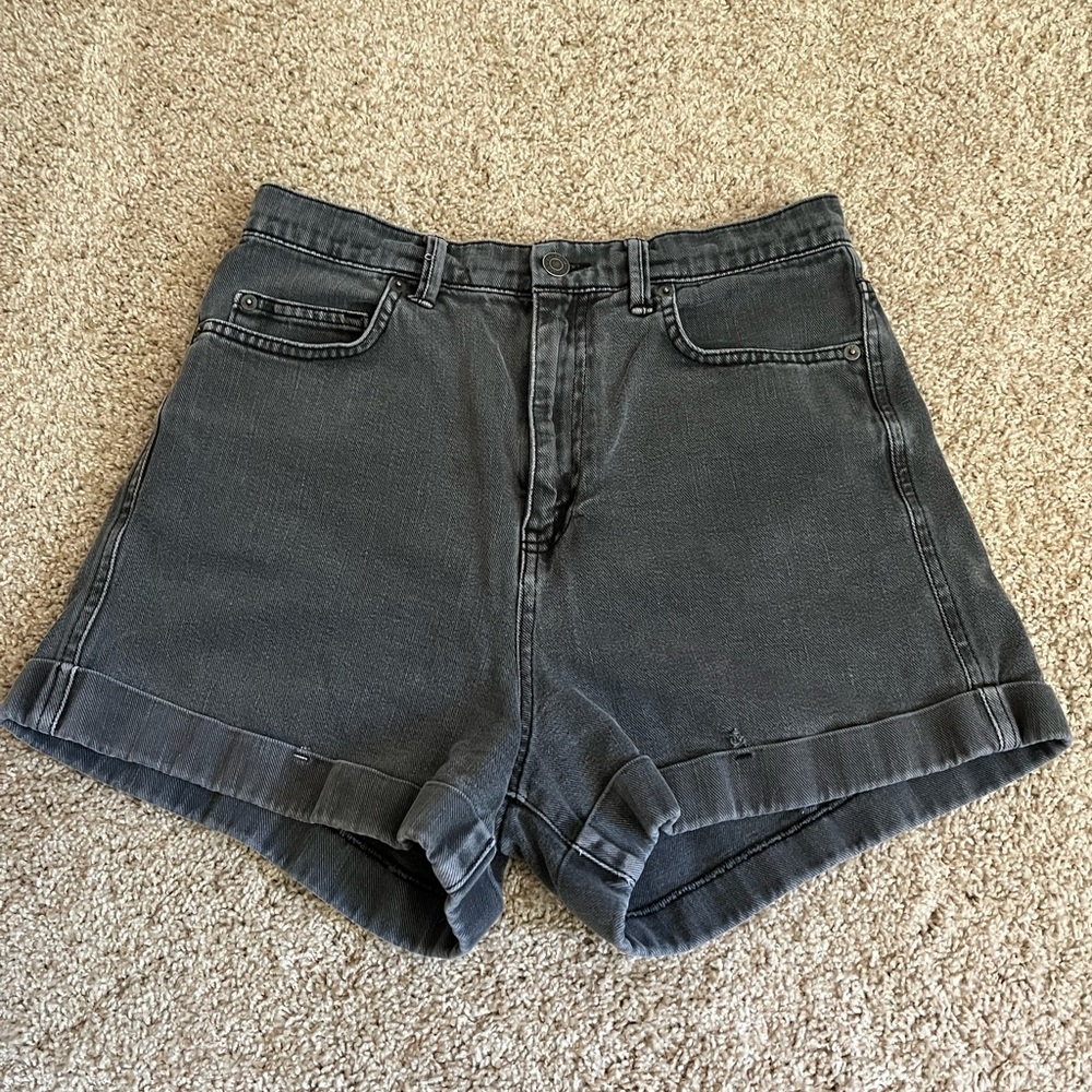 High Waisted Black Shorts